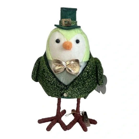 Target Featherly Friends St Patrick's Day 3 Birds 2026 Goldie Clover Finnigan - Picture 4 of 8